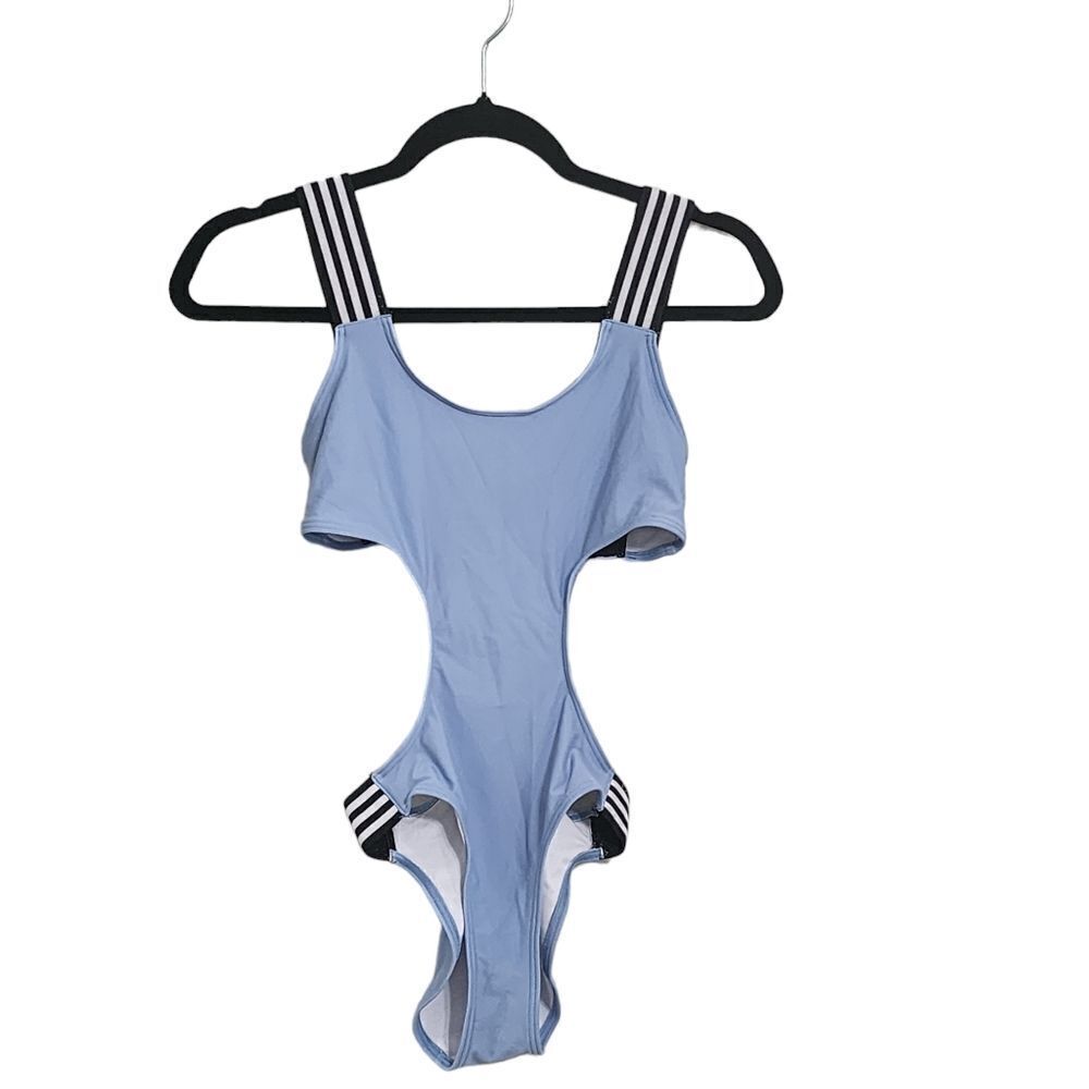 Noisy May blue side cut out one piece swimsuit XS